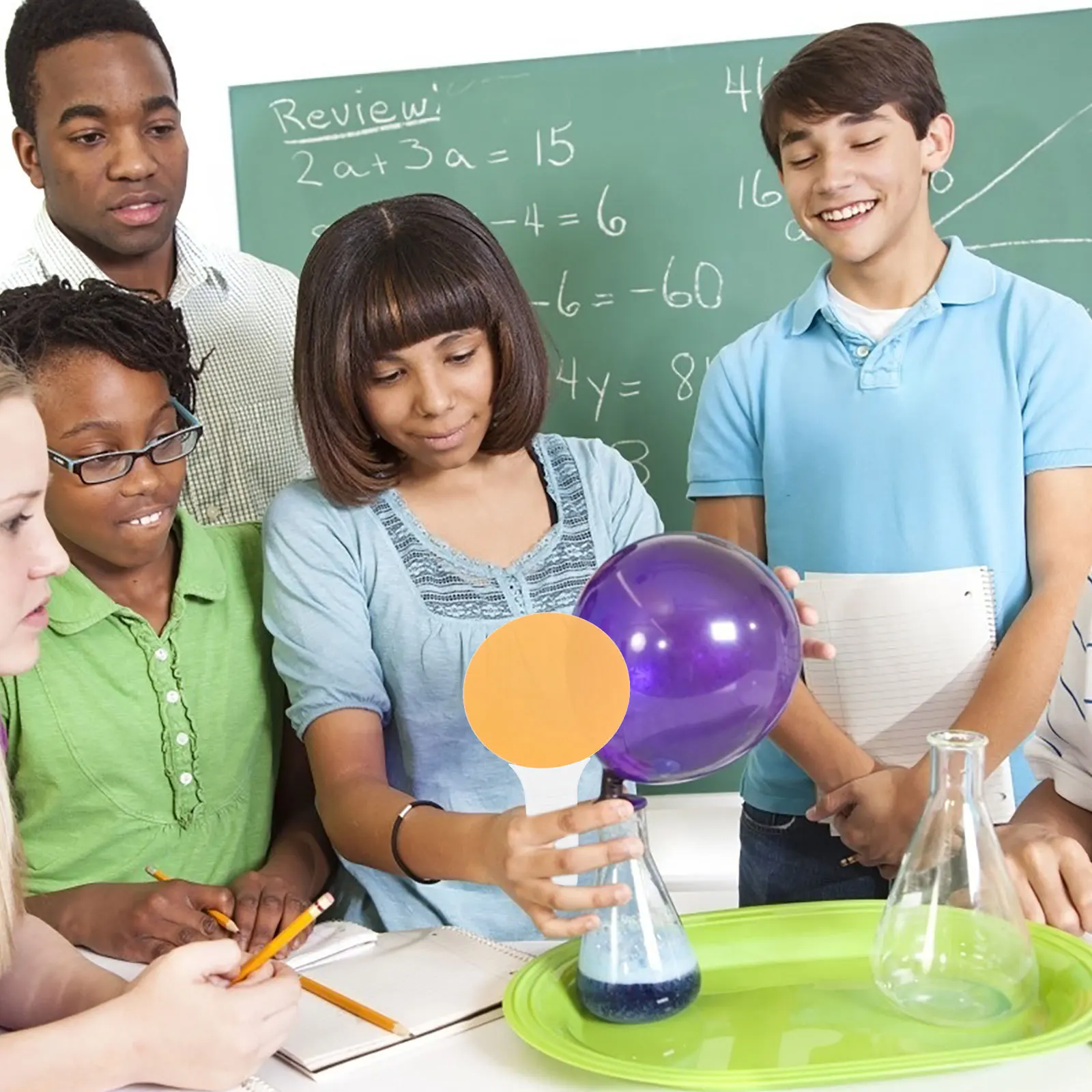 컬러 필터 보드 5장 반투명 혼합 과학 실험용 색상 학습 보조 교육 장비