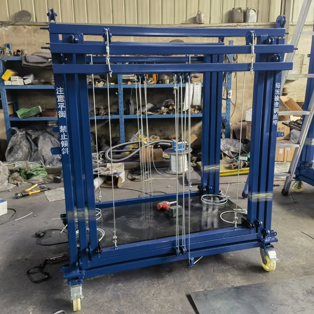 TLF utomtic Electric Lift Mobile Elevtor Steel Work Pltforms Chin Wire Rope Sling Scffold Motor Bering Electric Powered