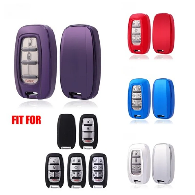 

A + TPU автомобильный смарт-брелок с дистанционным управлением, чехол-держатель для Chrysler Pacifica 2017-2021