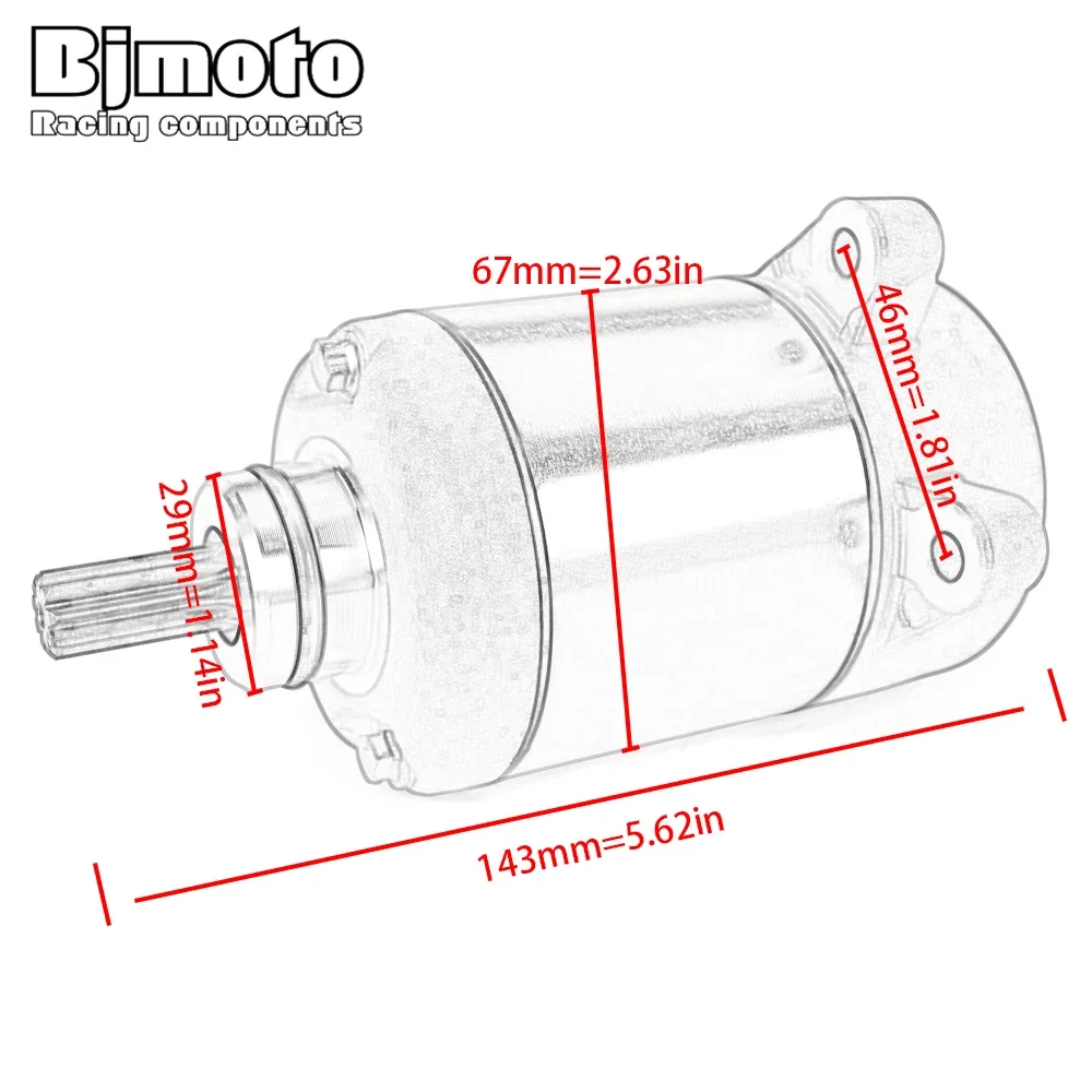 Motorcycle Starter Motor For Honda TRX350 Rancher TE/FE FourTrax 350 ES for K&TM 400 EGS-E 450 Rallye 620 Duke 625 SMC 640 LC4