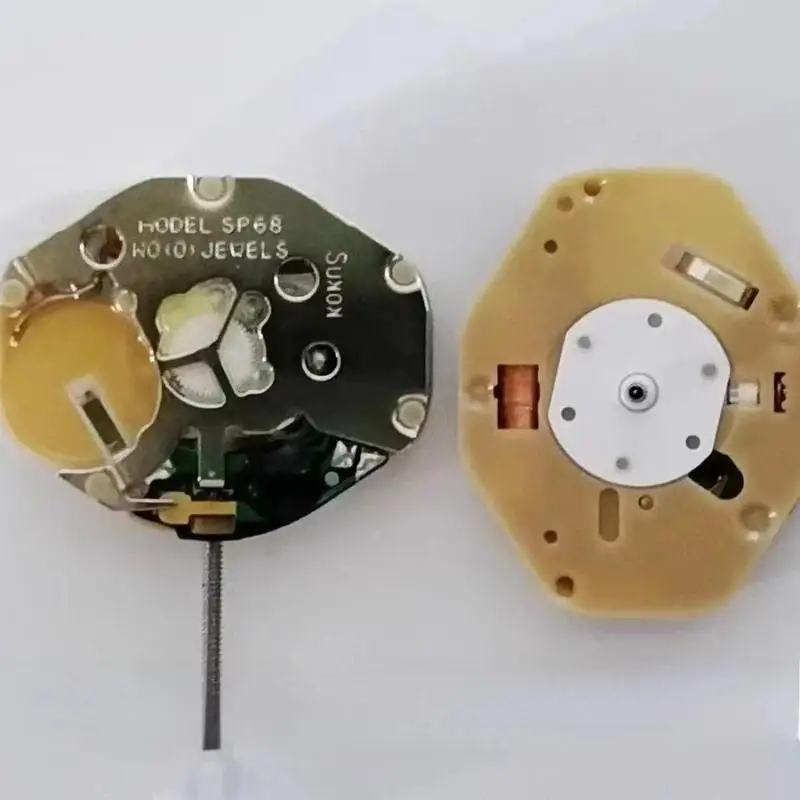 Mouvement à seconde continue / Mouvement à seconde fluide, Nouveau mouvement SP68, Mouvement à quartz 3 aiguilles sans date, Pièces de montre
