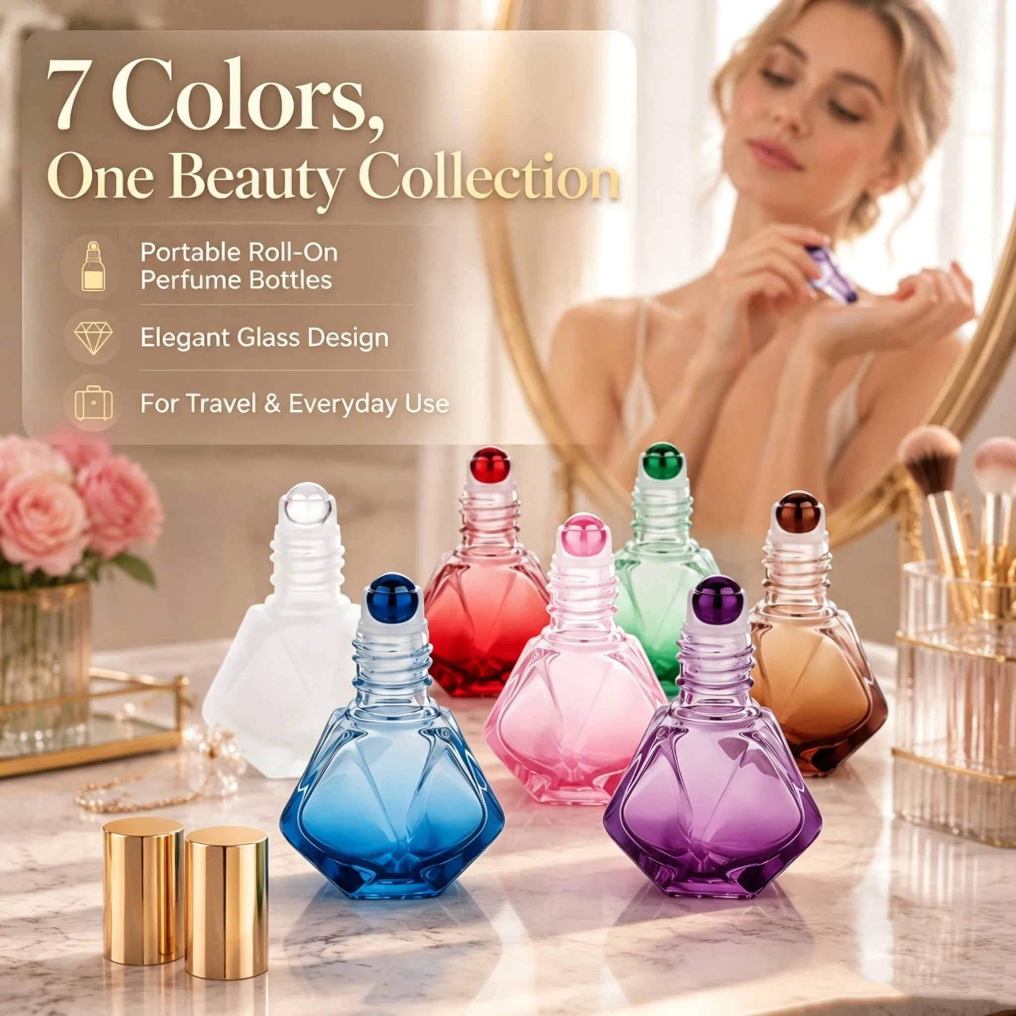 Perfume Imperium Fragrance World - 7ml pusta butelka roll-on w kształcie