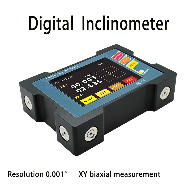 

High-precision digital Inclinometer angle sensor micrometer 0.001° Three decimal places XY Dual axis measurement rechargeable