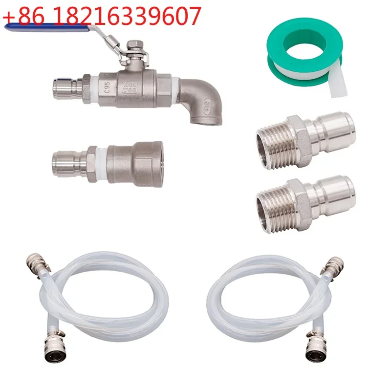 YAO Transfer Pump Quick Connect Kit March 809 Pump Homebrew Pump Accessories Food Grade Silicone and Stainless Steel 304