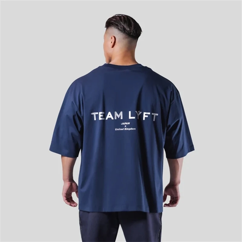 TEAM LYFT Letter Print Brand New 100% Cotton Mens T-Shirt O-Neck  Short Sleeve Men T Shirt M-3XL Man T-shirts Top Tee For Male