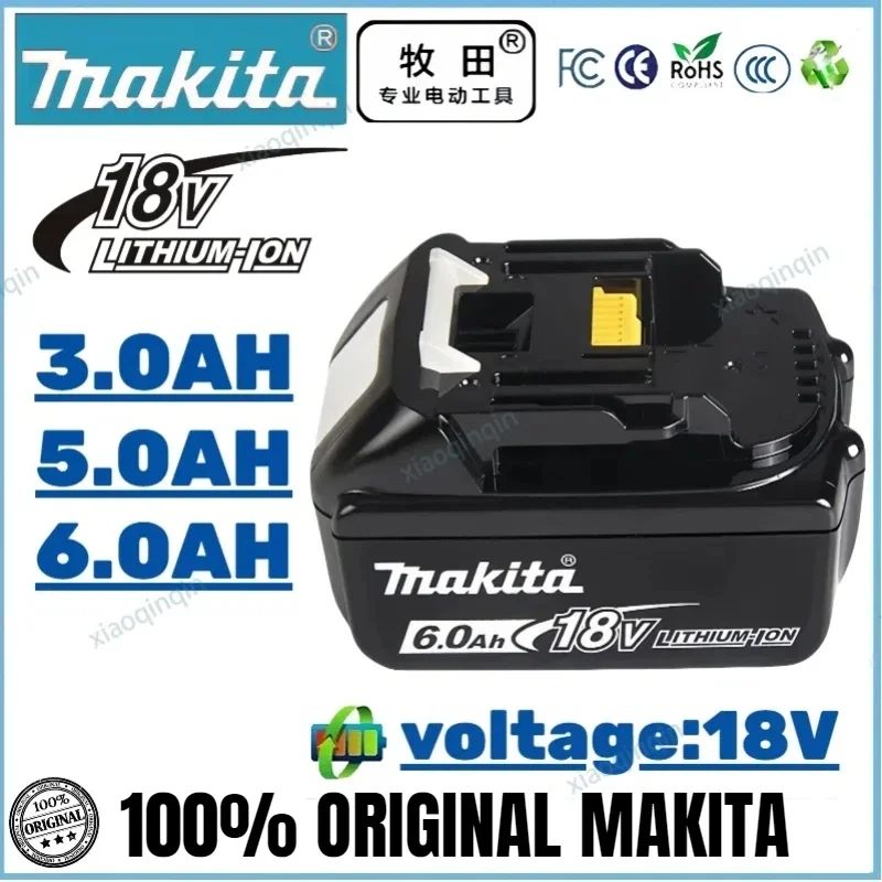 

BL1860B Makita High performance 18V 6.0Ah li-ion battery for Makita 18V professional tool BL1860B BL1830B Replaceable batteries