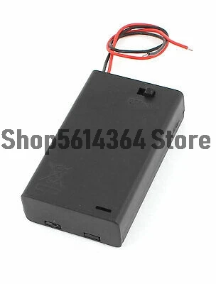 ON/OFF Switch Black 3 x 1.5V AAA Batteries Holder Case Storage Box 3pcs