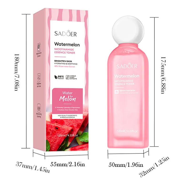 

Арбузная ниацинамидная сыворотка, тонер, ингибирует меланин, отбеливание кожи, увлажняющие средства по уходу за кожей