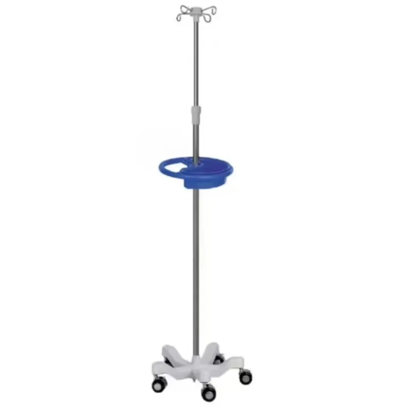 

Hospital Infusion Stand 5 Legs IV Pole Height Adjustable Stainless Steel IV Drip Stand