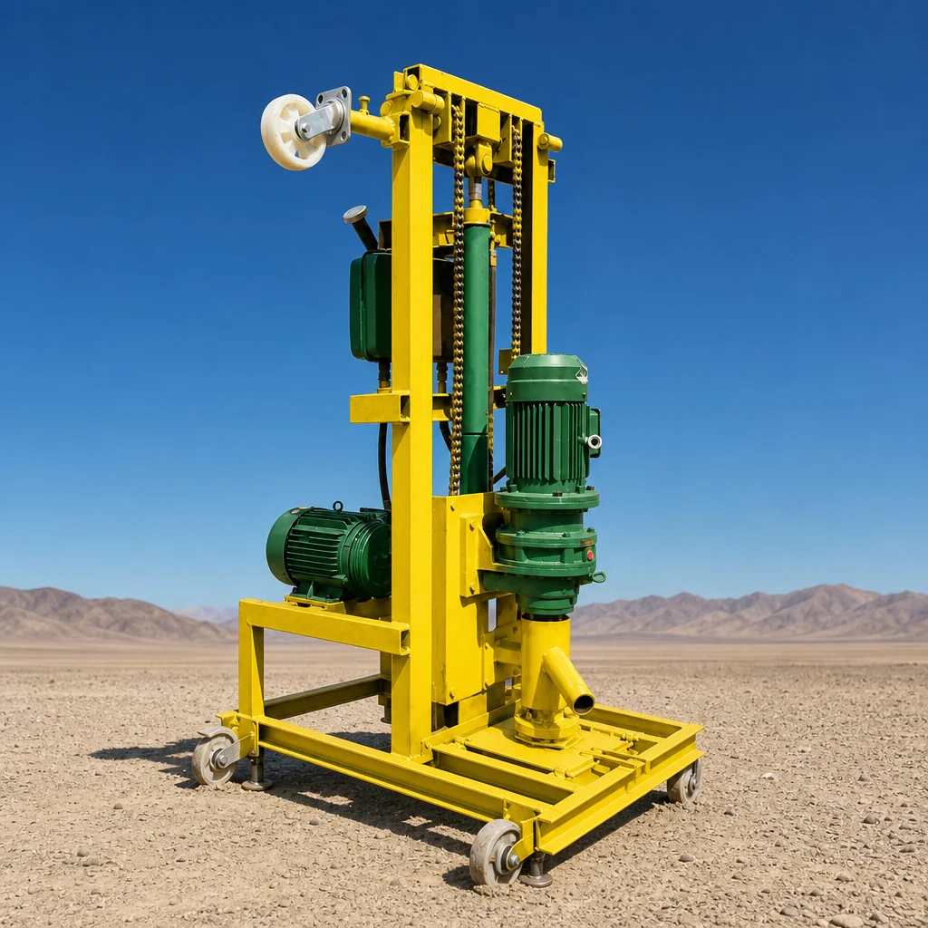 Customized Hydraulic Water Well Drilling Equipment 100m Depth Smooth Drilling Mini Model for Pasture Water Supply Drilling Rig