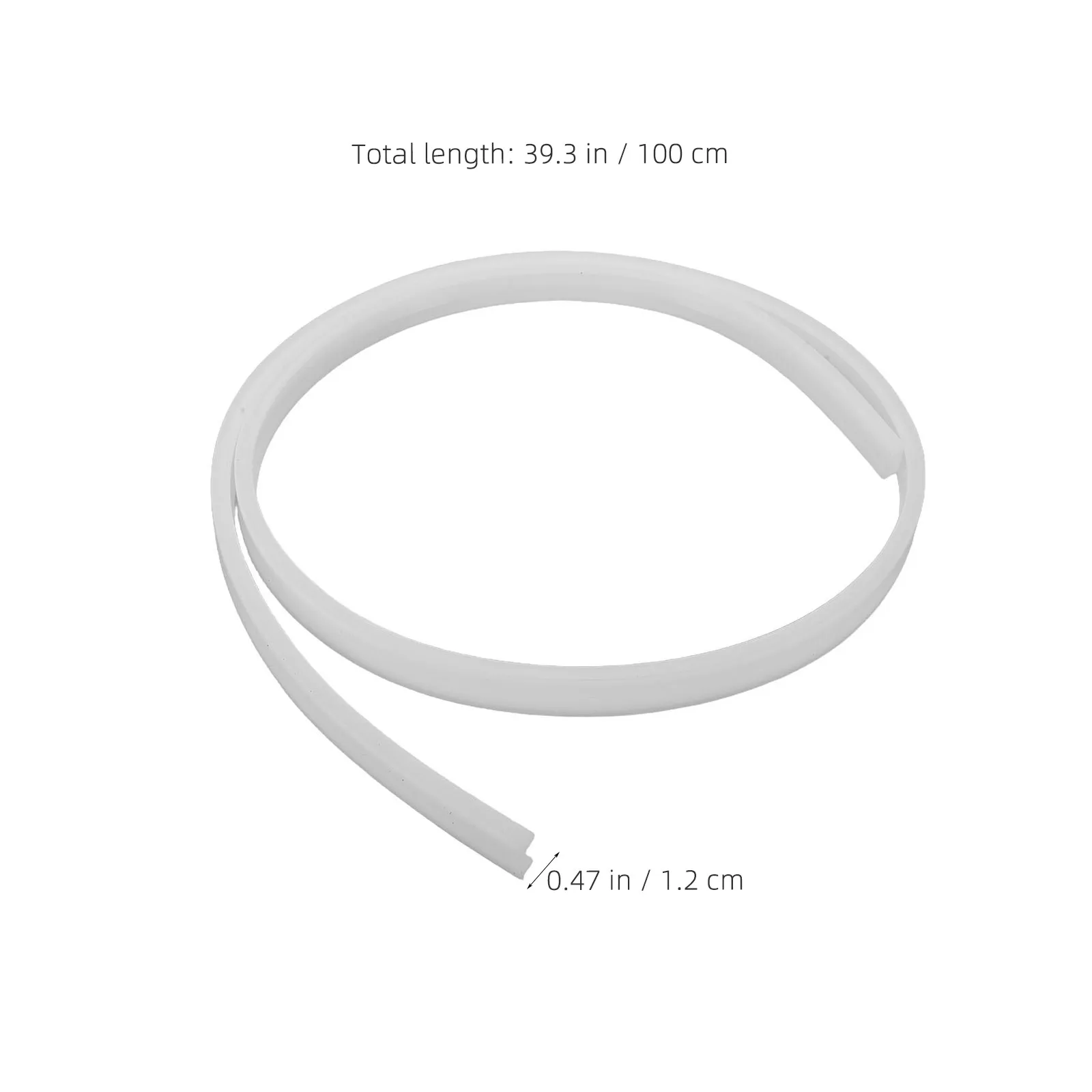 Strip Light Diffuser Channel 12Mm Flexible PVC Bendable LED Strip Diffuser Channel for Home Office Recessed Lighting Easy