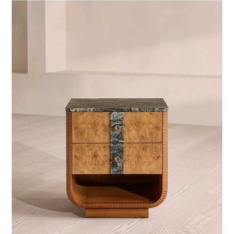 #az Extraordinary Quality Handcrafted Burl Wood Customized Durable Nightstand