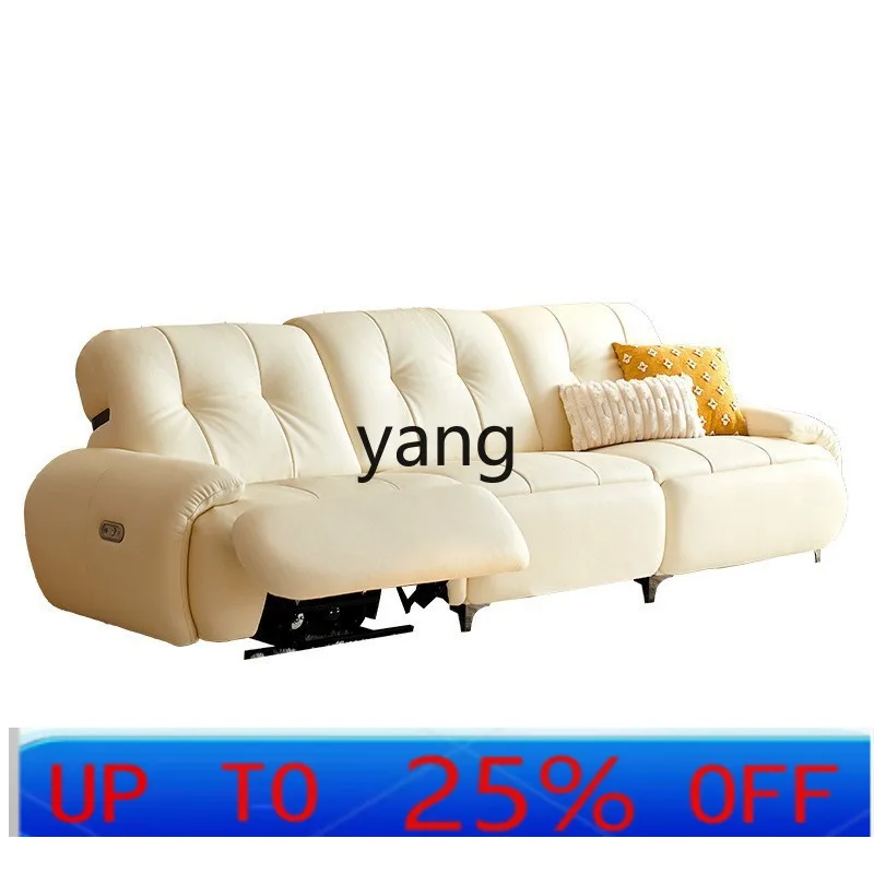 LTT intelligent electric shake first layer cowhide sofa French leather multi-functional electric sofa
