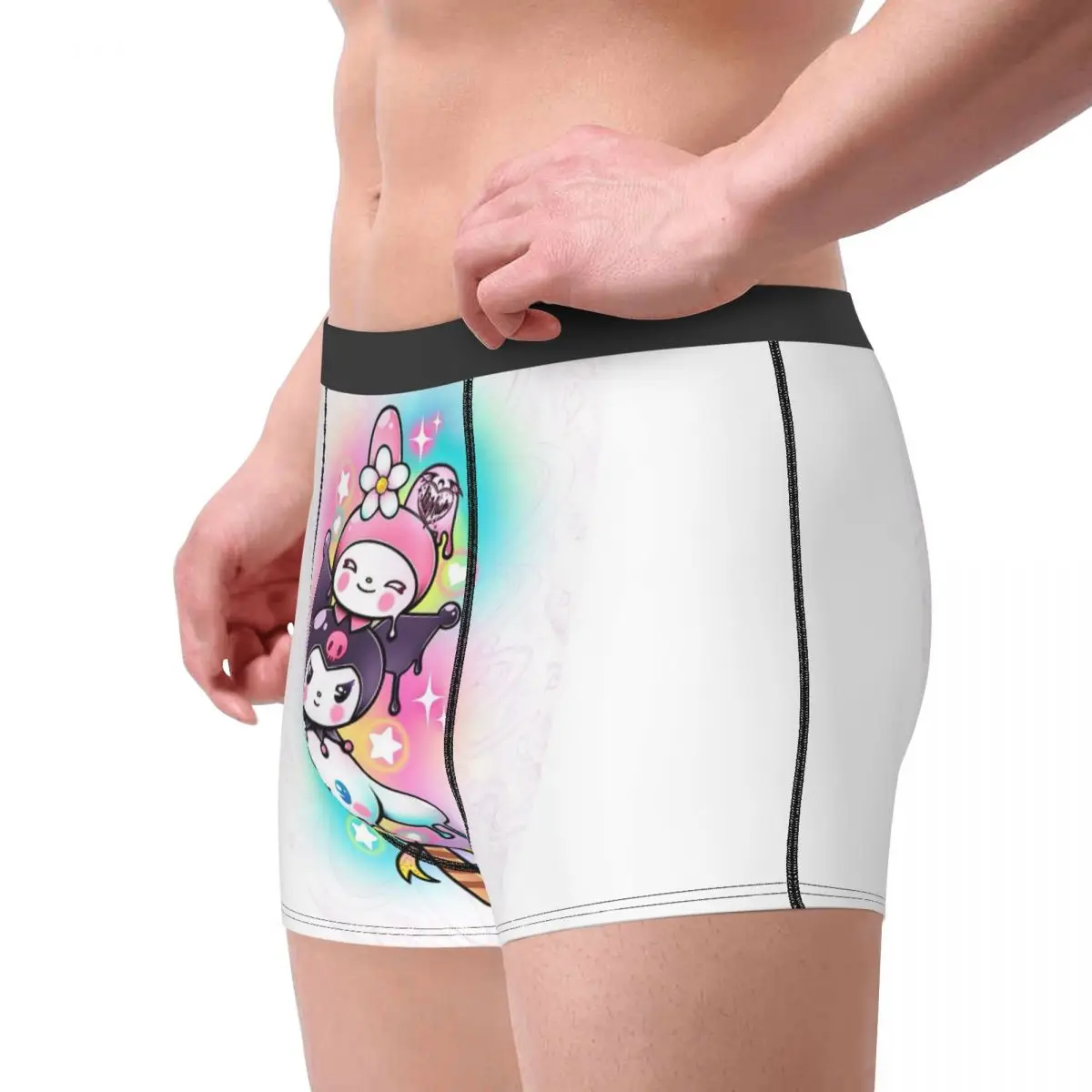 Moda maschile personalizzata My Melody Underwear Boxer slip Stretch Shorts mutandine mutande