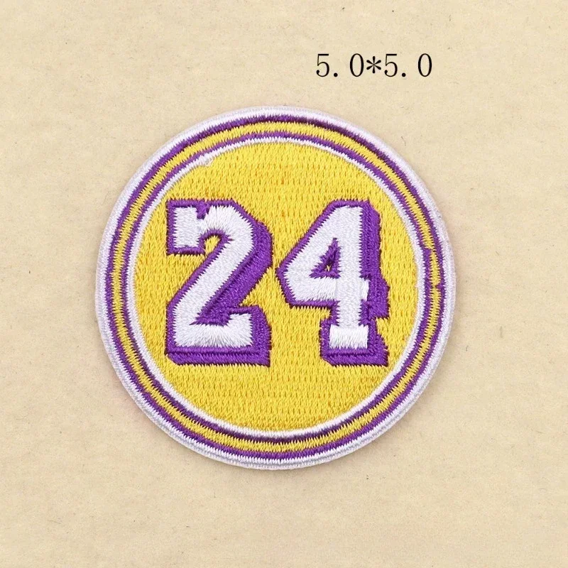 كرة السلة التطريز حرق حافة إلكتروني التطريز كوبي كاري جيرسي رقم القماش الرقمي ملصق الملابس والاكسسوارات التصحيح #2