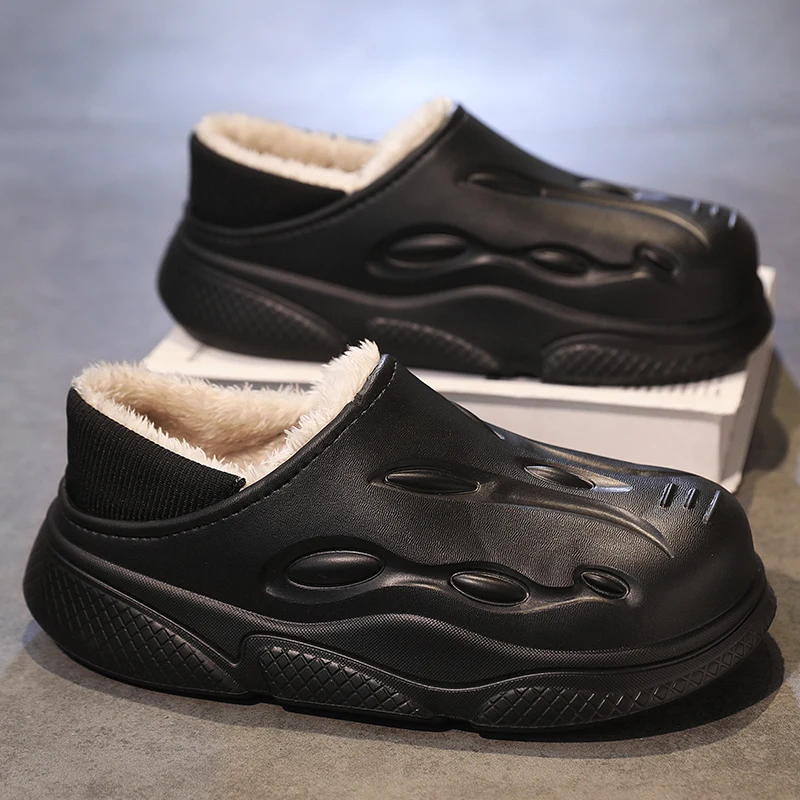 

Winter Plush Unisex Unisex Home Sandals Men Women couple Orginal Indoor Flat Shoes Soft Fashion High Quality Non Slip Bedroom