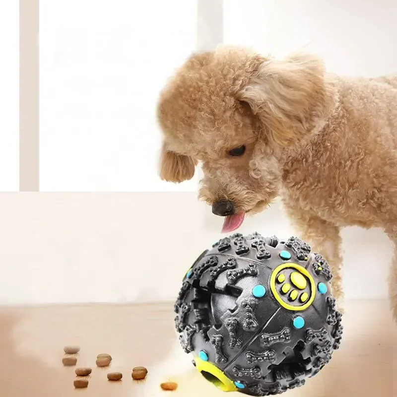 Dog Toy Ball Interactive for Aggressive Chewers Durable Fetch Ball Dog Dog Accessories Elastic Rubber Dog Wobble Ball Chew Toy