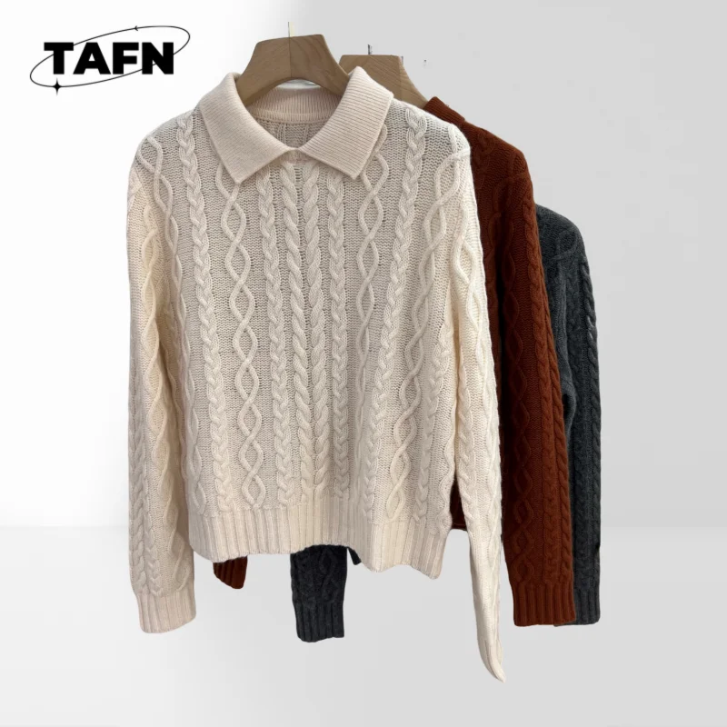 

Twisted Knitted Sweater Perfect for Any Casual Winter Look Warm Chunky Knit Sweater Men Stylish and Comfortable for WinterAG3153