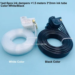 1.5m ink tube hose pipe UV Solvent r1390 damper with Ink Damper for Epson R320 R330 L800 L805 R1390 1400 L1800 R1800 R1900 R2000