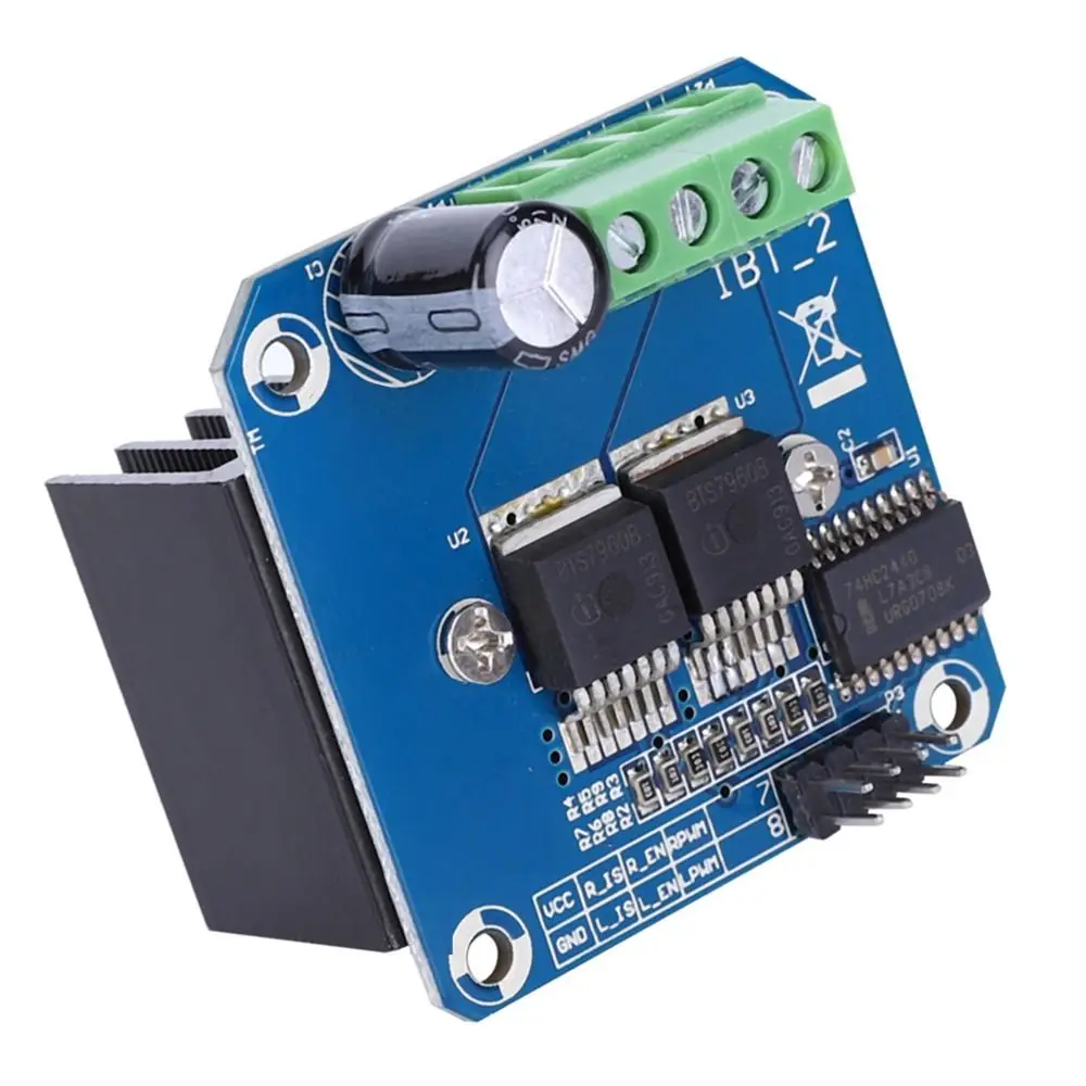 BTS7960 Motor Drive Module 5.5V to 27V Dual H-bridge High Power Motor Drive Module 43 A High Power Electric Component