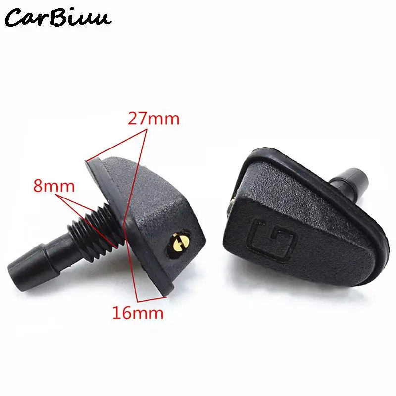 Universal Car Windshield Wiper Fan Nozzle Windscreen Washer Jet Nozzles Water Fan Spout Cover Washer Outlet Wiper Accessories