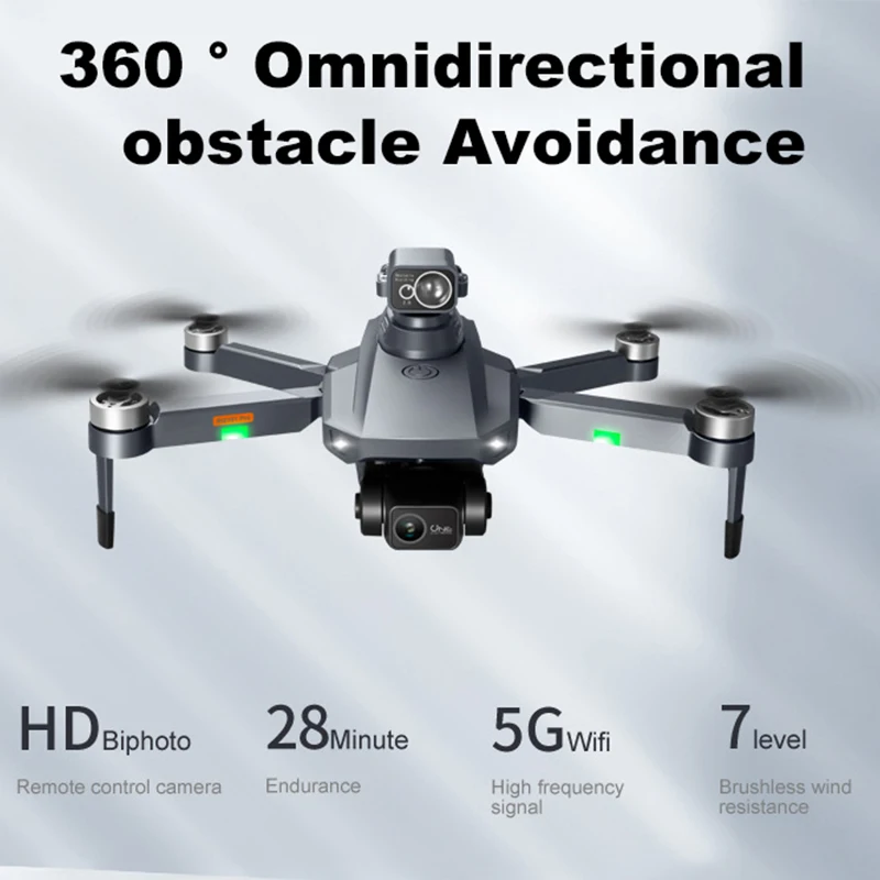 RG101 Pro Drone 4k z podwójną kamerą 5G Wifi Fpv Gps dwuosiowy Ptz Laser unikanie przeszkód antena zdalnie sterowany Quadcopter zabawki dla dzieci