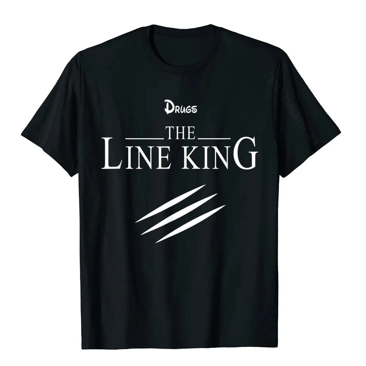 

Забавные наркотики The Line King Design Подарочная футболка Модные футболки на день рождения Хлопковая мужская футболка Модная уличная одежда на день рождения