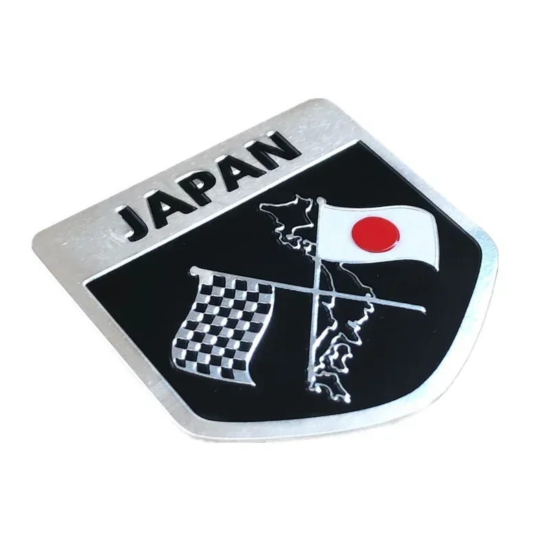 Japan Japanische Flagge Schild Emblem Metall Abzeichen Auto LKW Motorrad Karosserie Stoßstange Garnieren Styling Aufkleber Autozubehör – Detail 11