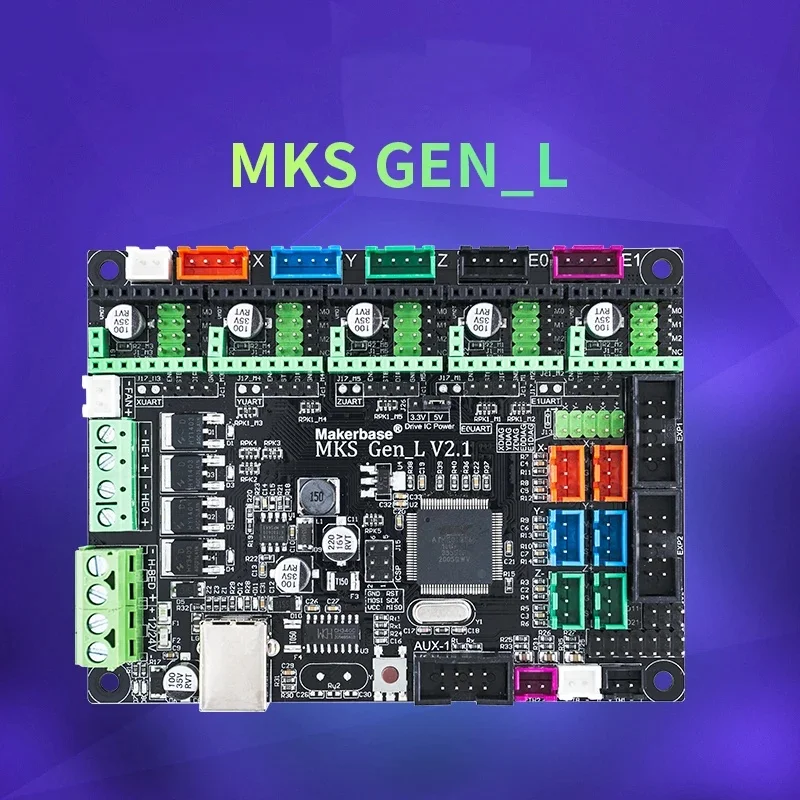 Makerbase MKS Gen_L 2.1 3D Printer Parts Control Board Support TMC2209 2208 Uart Mode Gen L