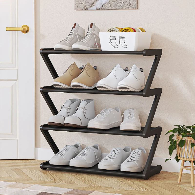 4 Tier Shoe Rack Organizer Space Saving Shoes Organizer Free Standing Shoes Rack With Sturdy Frame Shoe Rack For Closet Entryway