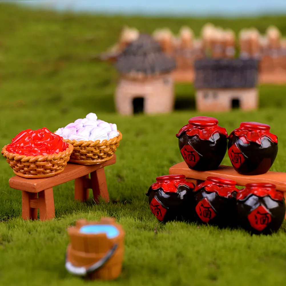 

Набор из 12 миниатюрных винных бутылочек для декора дома, в ретро-стиле, аксессуары для кухни, игрушечные предметы для ролевых игр, мини-реквизит для сцен, микроландшафт