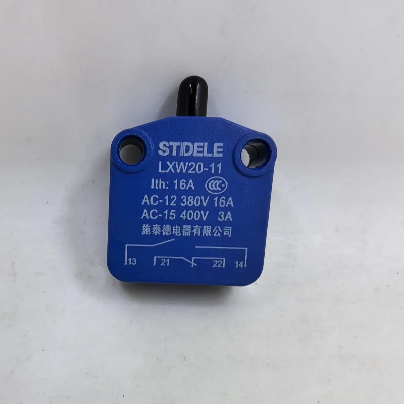 LXW20-11 Batas Sakelar Stroke Dorong Siput Kolom Micro Travel Perak Hubungi Biru 15A 1NO 1NC