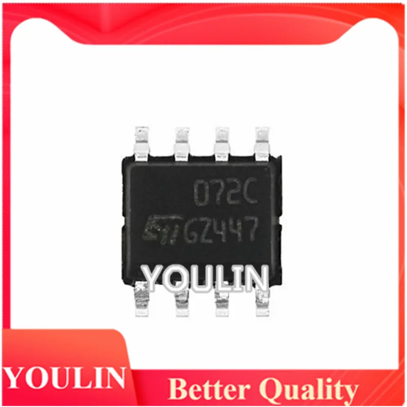 50pcs Imported original TL072C 072C TL072CDT SMD SOP-8 dual operational amplifier 16V 4MHz