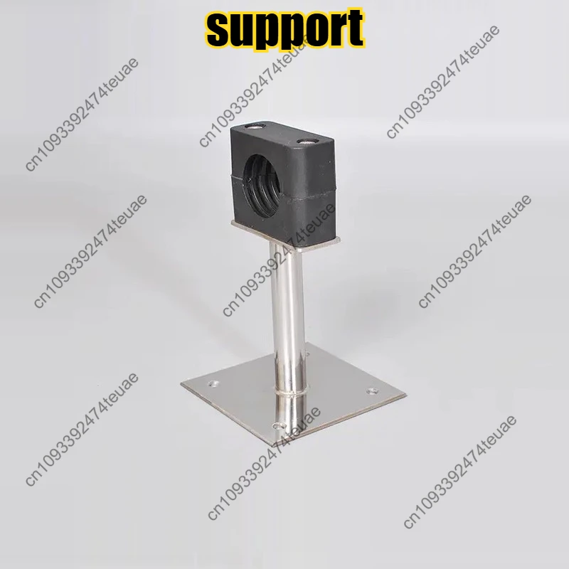 Anti-static Pipe Clamp Pipe Support Bakelite Bracket Adjustable Square Plate Fixed Plastic Head