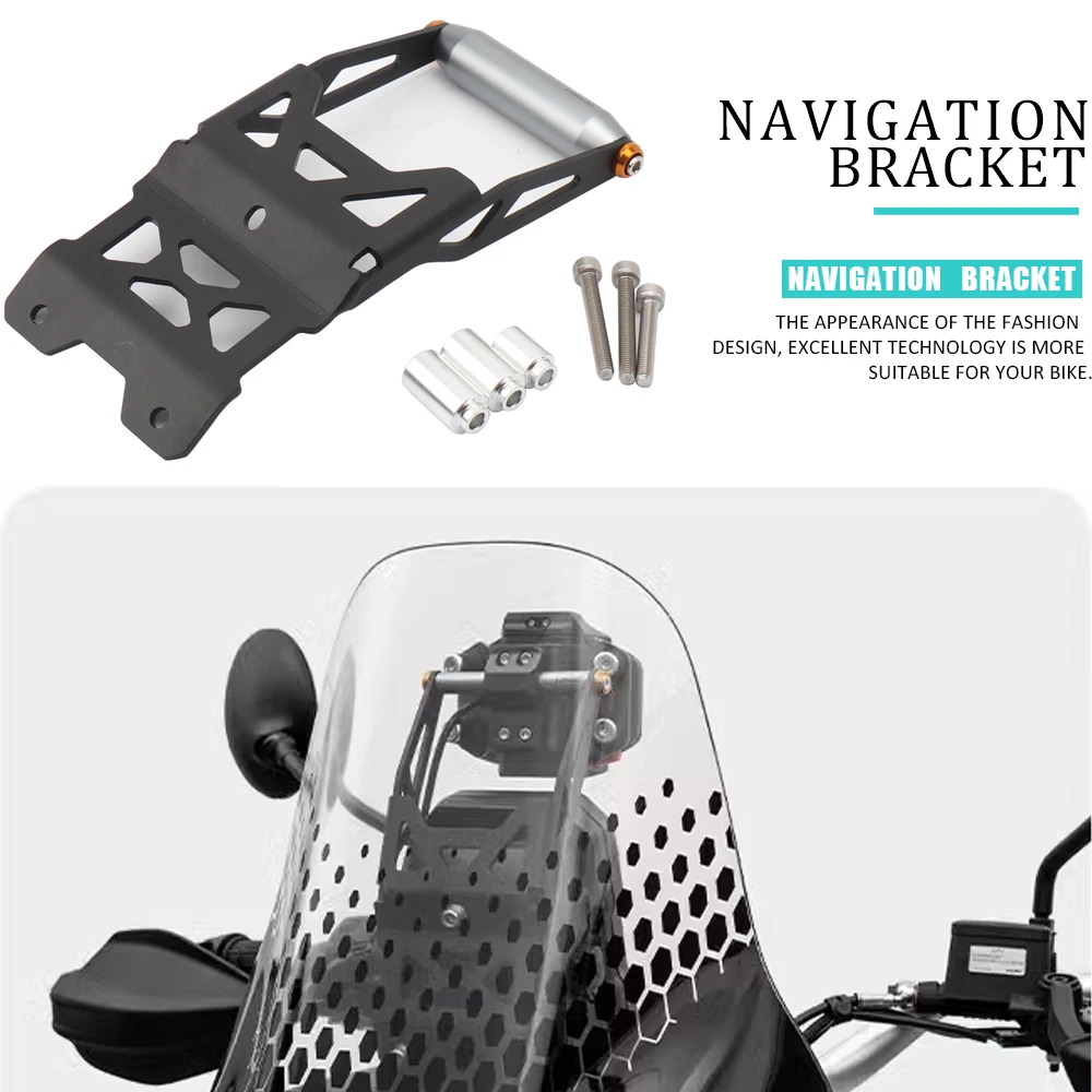 

For DUCATI DESERT X DesertX Desert X 2023 New Motorcycle Accessories Black GPS Navigation Bracket Mobile Phone USB Charging