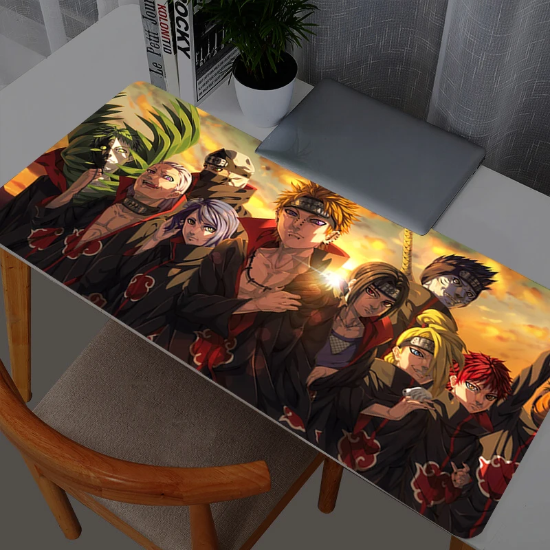 لوحة ماوس ناروتو كاكاشي هاتاكي لعبة 90x400 مطاطية صغيرة لوحة مفاتيح كمبيوتر محمول سرعة حصيرة مكتبية ملحقات الألعاب لوحة ماوس #3