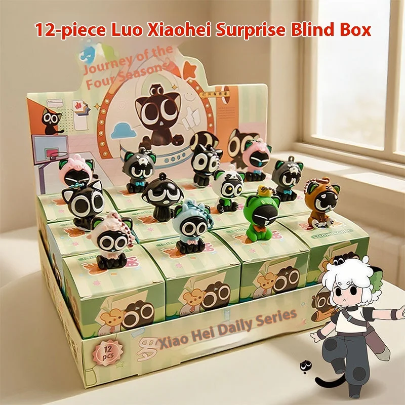 

Playwright Luo Xiaohei Blind Box Luo Xiaohei War Memo Handheld Cartoon Doll Blind Box Cave Fun Stall Trendy Play