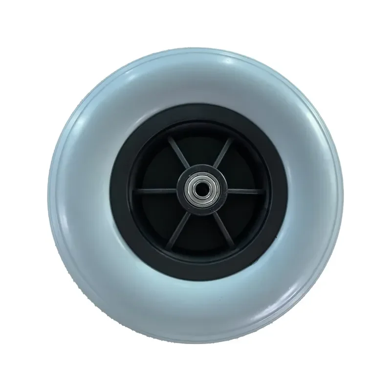 8 Inch Wheelchair Front Wheel, 200x50 Polyurethane Foam, Grey Replacement Wheel for Wheelchair