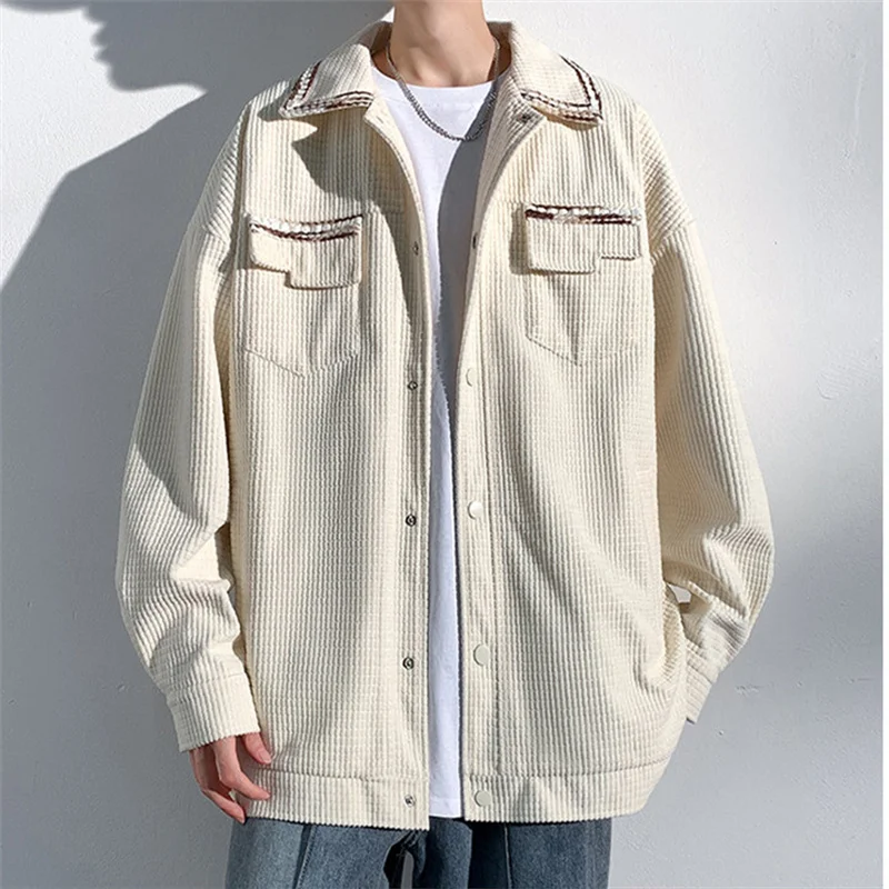 

2023 New Autumn Youth Fashion Trend Handsome Jacket Top Men's Casual Large Loose Sports Jacket Coat