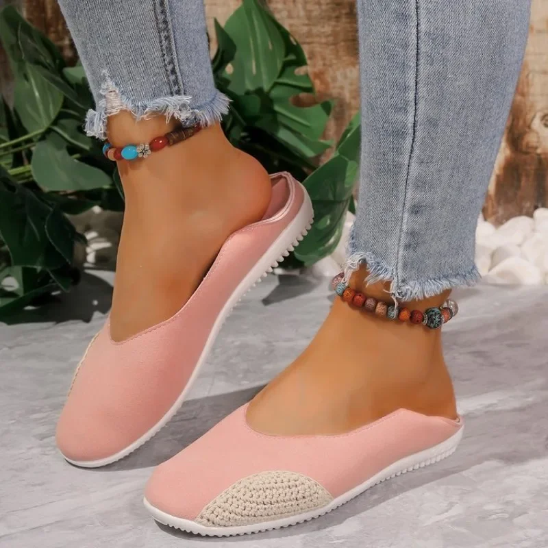 Summer Women Plain Wedge Sandals Bohemian Handmade Ladies Casual Comfortable Espadrilles Platform Pumps Shoes Sandalias De Mujer