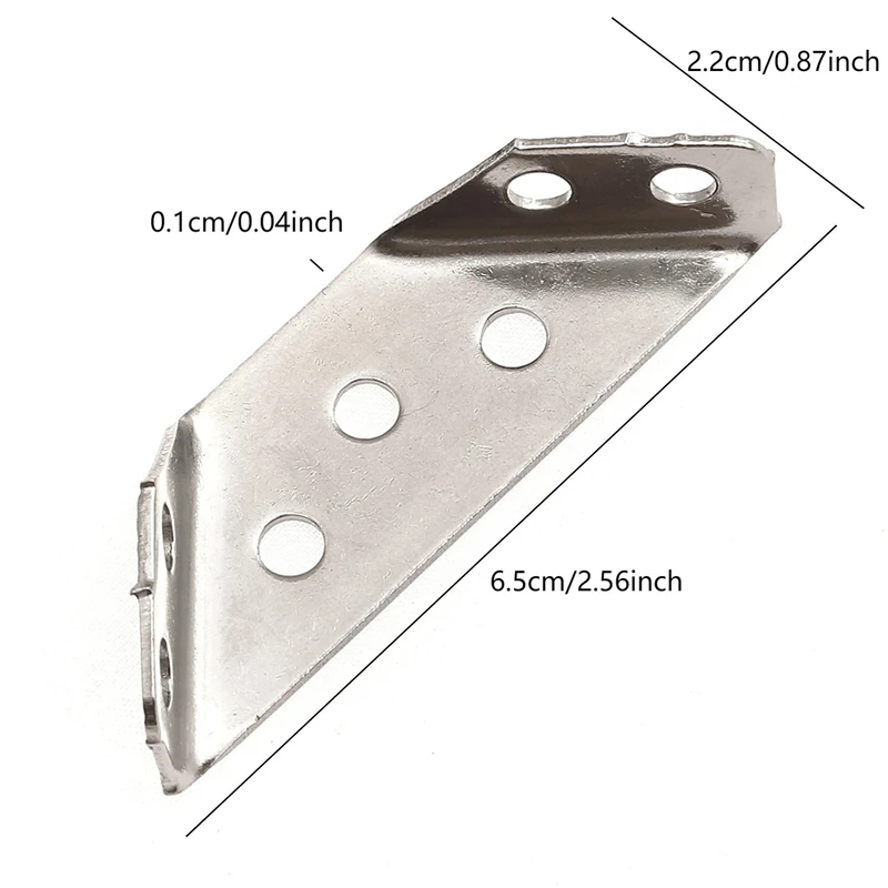 Stainless Steel Corner Bracket Furniture Accessories Furniture Corner Connector Brace Joint Fastener Bedframe Triangle Bracket