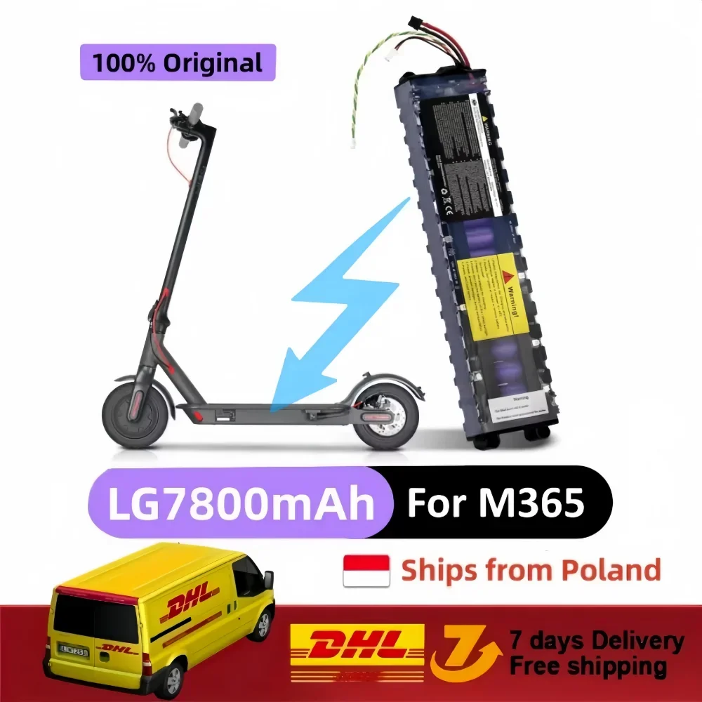 

LG7800mAh 36V Battery for Xiaomi M365 M356 Pro Special Battery Pack 36V 10s3p Li-ion Battery pack Waterproof Bluetooth Communica