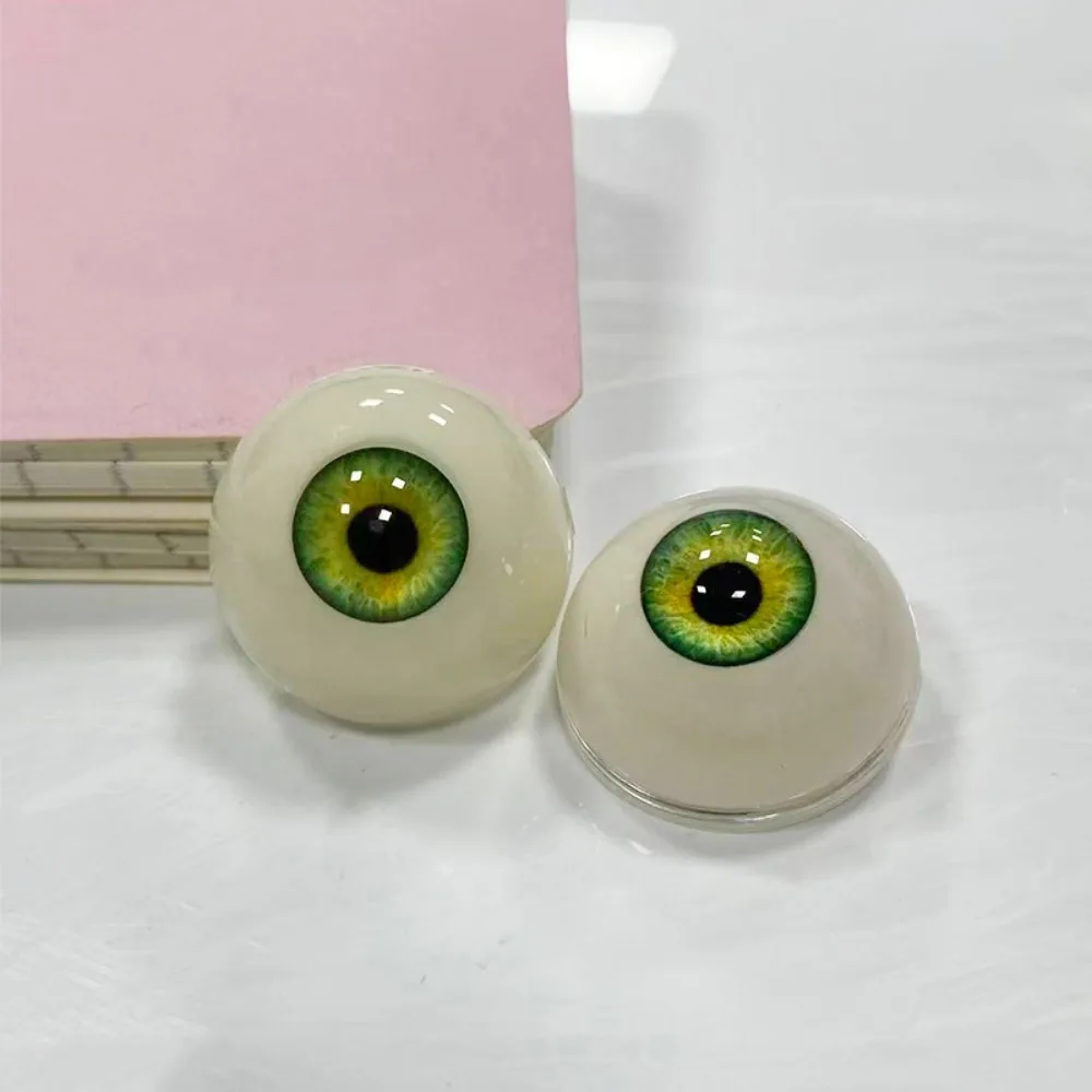 1pair 20mm Acrylic Fake Eyes Eyeballs with 3 Dimensional Fitting Eye 10 Styles DIY Making Crafts Silicone Simulation Eyeballs