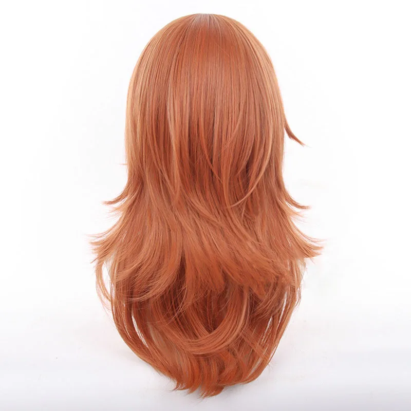 Angel Devil Cosplay Wig Chainsaw Man Cosplay High Quality 60cm Orange Brown Heat Resistant Synthetic Hair Anime Wigs + Wig Cap