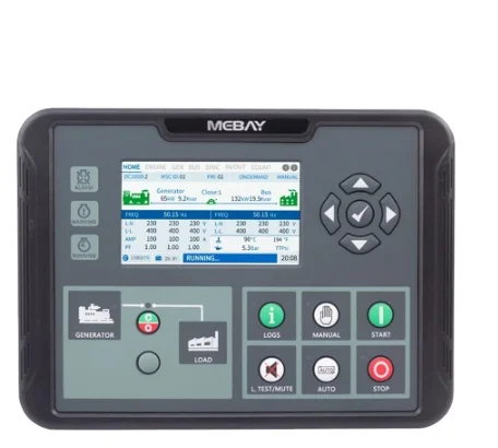 Mebay DC100D Parallel Control Diesel Generator Engine LCD Monitor Board CAN Communication Interface Genset Controller