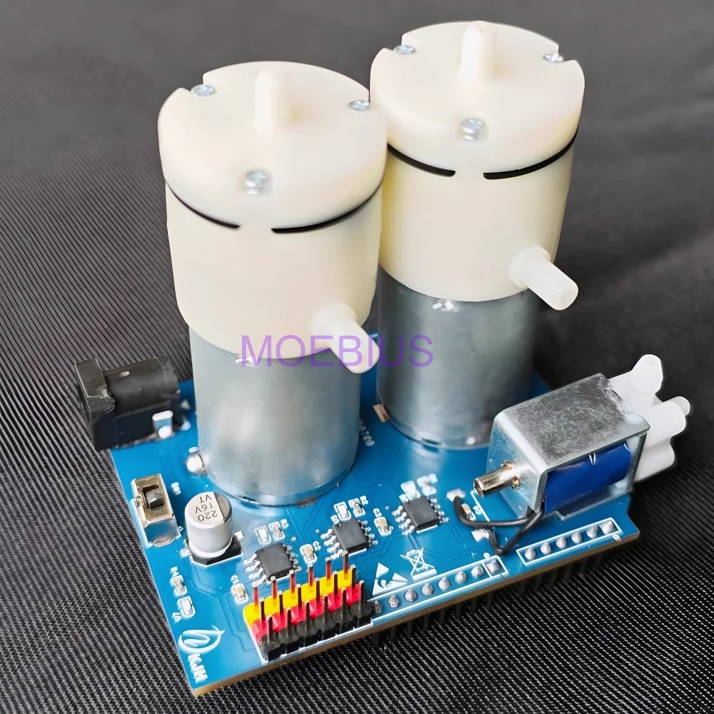 Artiglio del braccio del robot meccanico di riempimento e aspirazione della ventosa della pompa per vuoto di controllo Arduino PWM