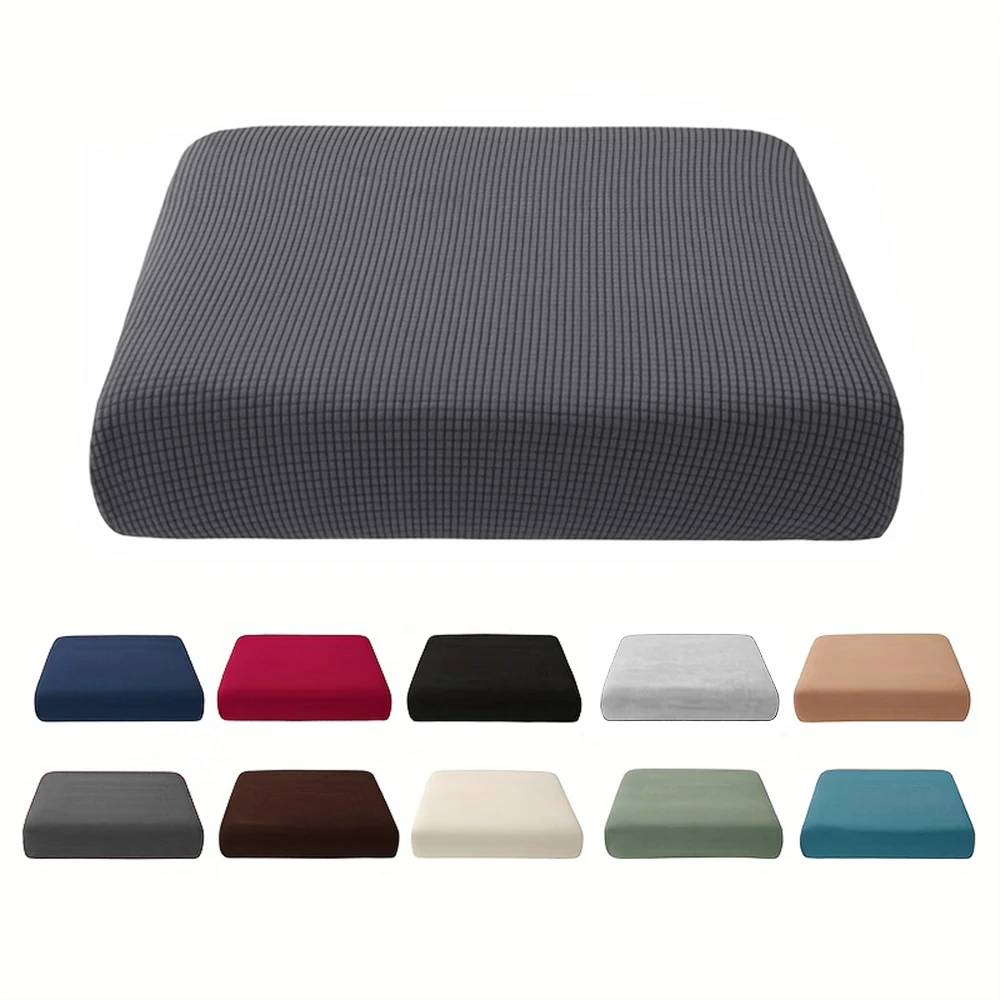 Polar Fleece Jacquard Sofa Covers Stretch Sofa Seat Covers Plain Washable Couch Case Furniture Protector Home Decor 1pc