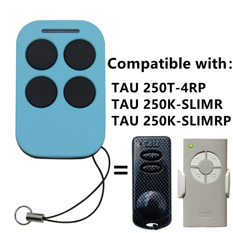 For TAU 250T 4RP TAU 250K SLIMRP TAU 433.92MHz Remote Control Clone TAU Command Garage Rolling Code Transmitter