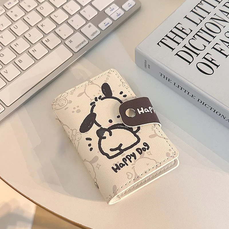 Sanrio Pacha Dog Large Capacity Mini Business Holder My Melody ID Card Driver\'s License Card Holder for Men and Women anime