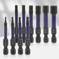 10-Piece Hex Head Wrench Drill Bit Set With Quick-Release Shank Magnetic Screwdriver Bits And Holder For Enhanced Precision